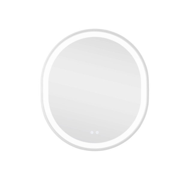 Зеркало Qtap Gemini 800х700 с LED-подсветкой Touch, с антизапотеванием, с диммером, рег. темп. цвета (3000-6500K) Reverse QT2578R8071W