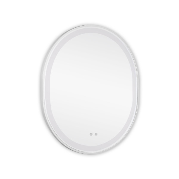 Зеркало Qtap Gemini 800х700 с LED-подсветкой Touch, с антизапотеванием, с диммером, рег. темп. цвета (3000-6500K) Reverse QT2578R8071W