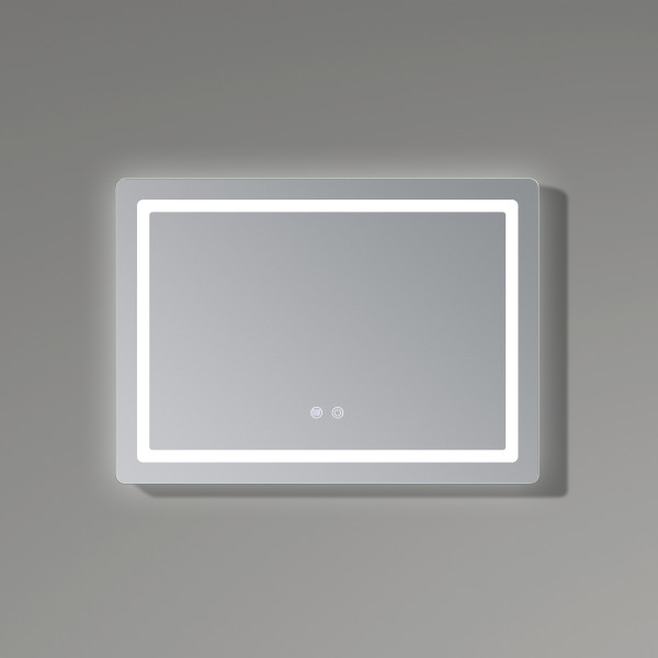 Зеркало Qtap Mideya (DC-F614) 700х500 с LED-подсветкой Touch, с антизапотеванием, диммером QT2078NCF07050W