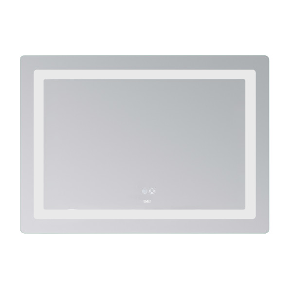Зеркало Lidz Kubis (KU2) 1000х800 с LED-подсветкой Touch, с антизапотеванием, с диммером, рег. яркости LD78LF6141008048450