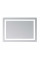 Зеркало Lidz Kubis (KU2) 1000х800 с LED-подсветкой Touch, с антизапотеванием, с диммером, рег. яркости LD78LF6141008048450