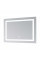 Зеркало Lidz Kubis (KU2) 1000х800 с LED-подсветкой Touch, с антизапотеванием, с диммером, рег. яркости LD78LF6141008048450