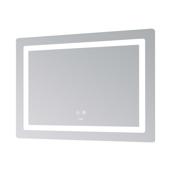 Зеркало Lidz Kubis (KU2) 1000х800 с LED-подсветкой Touch, с антизапотеванием, с диммером, рег. яркости LD78LF6141008048450