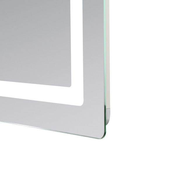 Зеркало Lidz Kubis (KU2) 1000х800 с LED-подсветкой Touch, с антизапотеванием, с диммером, рег. яркости LD78LF6141008048450