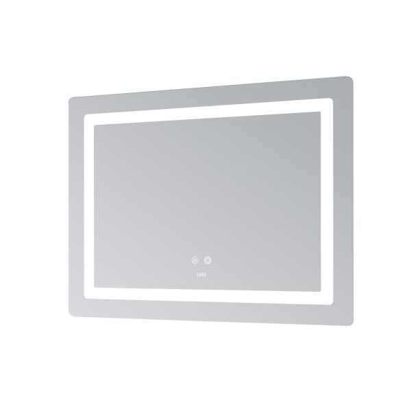 Зеркало Lidz Kubis (KU2) 800х600 с LED-подсветкой Touch, с антизапотеванием, с диммером, рег. яркости LD78LF904708048446