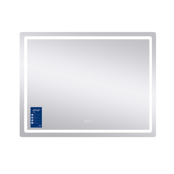 Зеркало Qtap Mideya (MI1) 1200х800 с LED-подсветкой Touch, с антизапотеванием, диммером, рег. яркости QT2078F12080