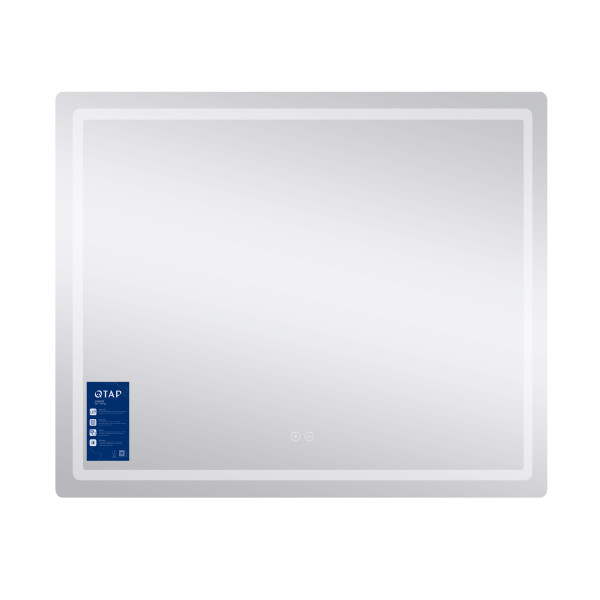 Зеркало Qtap Mideya (MI2) 900х700 с LED-подсветкой Touch, с антизапотеванием, с диммером, рег. яркости QT2078NCF9070