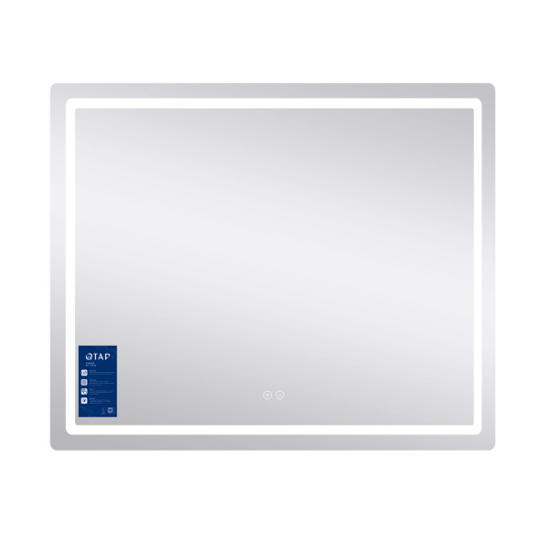 Зеркало Qtap Mideya (MI2) 900х700 с LED-подсветкой Touch, с антизапотеванием, с диммером, рег. яркости QT2078NCF9070