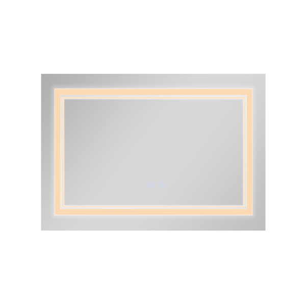 Зеркало Qtap Cardinal (CA1) 800х600 с LED-подсветкой Touch, с антизапотеванием, с диммером, рег. темп. цвета (3000-6500K) Reverse QT0478C8060