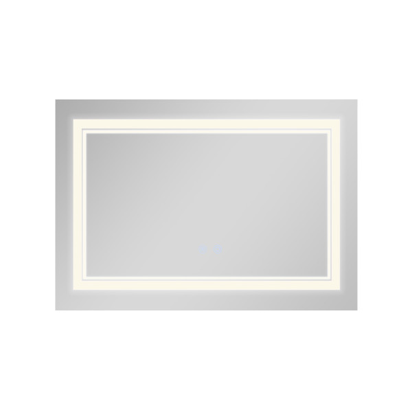 Зеркало Qtap Cardinal (CA1) 800х600 с LED-подсветкой Touch, с антизапотеванием, с диммером, рег. темп. цвета (3000-6500K) Reverse QT0478C8060