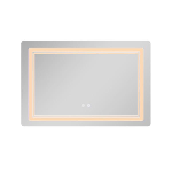 Зеркало Qtap Cardinal (CA2) 800х600 с LED-подсветкой Touch, с антизапотеванием, с диммером, рег. темп. цвета (3000-6500K) Reverse QT0478C806048457