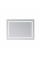 Зеркало Lidz Kubis (KU2) 700х500 с LED-подсветкой Touch, с антизапотеванием, с диммером, рег. яркости LD78LF90448486