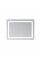 Зеркало Lidz Kubis (KU2) 700х500 с LED-подсветкой Touch, с антизапотеванием, с диммером, рег. яркости LD78LF90448486