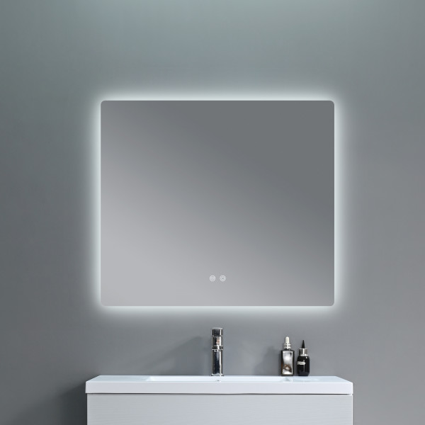 Зеркало Qtap Taurus (TA2) 1000×800 мм с LED-подсветкой Touch, с антизапотеванием, с диммером, рег. темп. цвета (3000-6500K) QTTAU100080048957