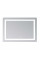 Зеркало Lidz Kubis (KU2) 1200х800 с LED-подсветкой Touch, с антизапотеванием, с диммером, рег. яркости LDKUB120080049007