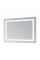 Зеркало Lidz Kubis (KU2) 1200х800 с LED-подсветкой Touch, с антизапотеванием, с диммером, рег. яркости LDKUB120080049007