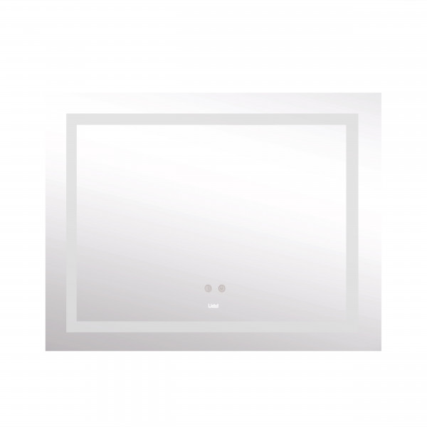Зеркало Lidz Kubis (KU1) 1200х800 с LED-подсветкой Touch, с антизапотеванием, с диммером, рег. яркости LDKUB120080049008