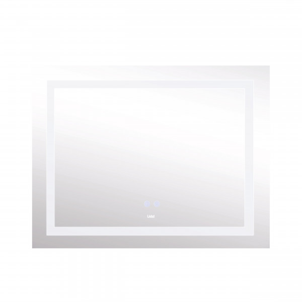 Зеркало Lidz Kubis (KU1) 1200х800 с LED-подсветкой Touch, с антизапотеванием, с диммером, рег. яркости LDKUB120080049008
