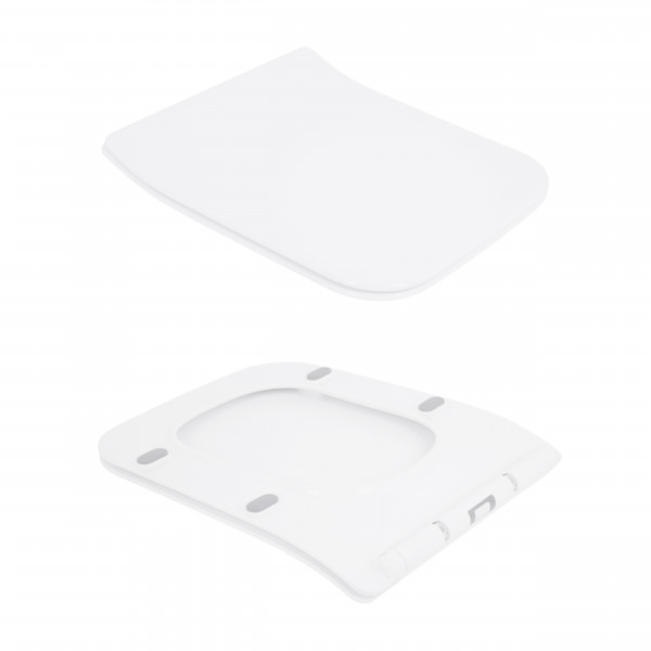 Унитаз подвесной Qtap Crow Rimless безободковый с сиденьем Soft-close QT05335170W