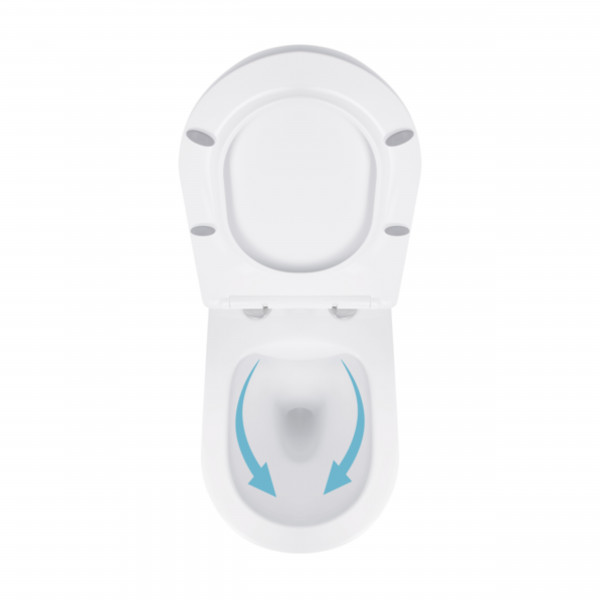 Унитаз подвесной Qtap Jay безободковый с сиденьем Soft-close QT07335176W