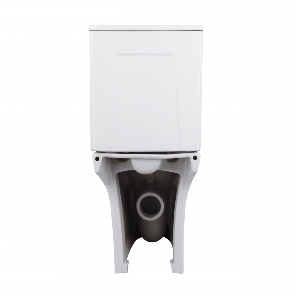 Унитаз-компакт Qtap Presto безободковый с сиденьем Soft-close QT24221217AW