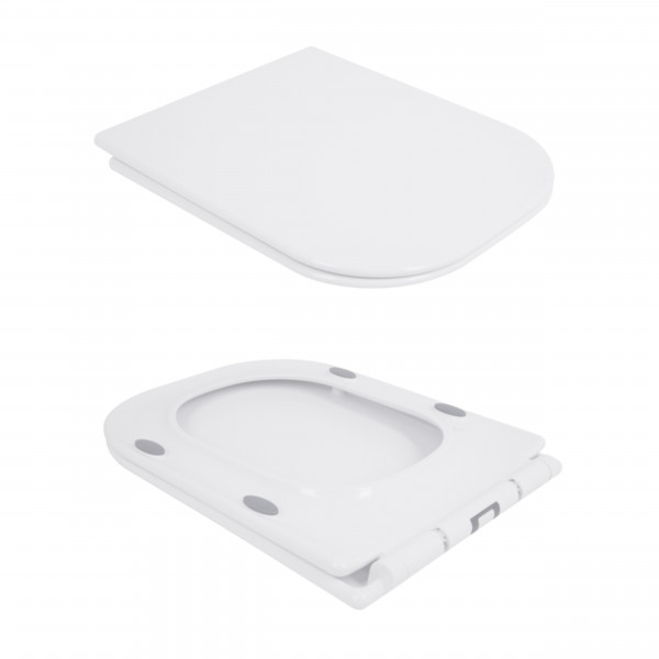 Унитаз-компакт Qtap Nando безободковый с сиденьем Soft-close QT12221222AW