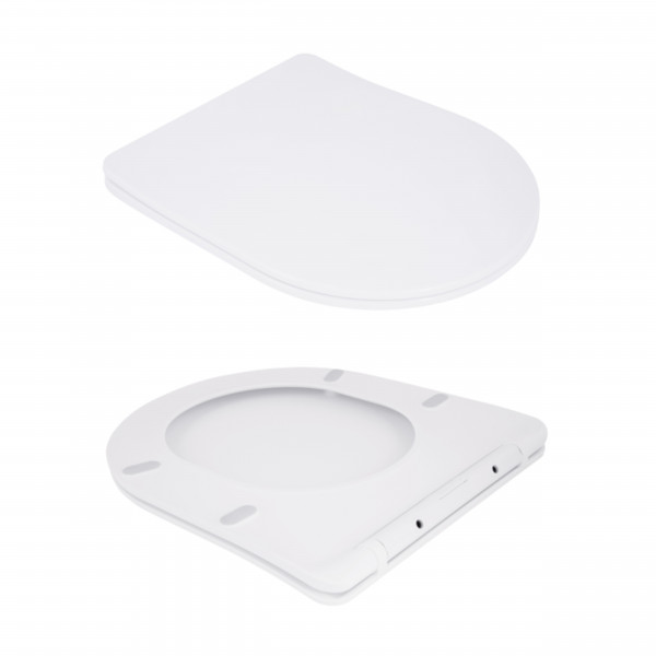 Унитаз подвесной Qtap Robin New безободковый с сиденьем Soft-close QT13332381АSW