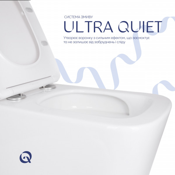 Унитаз подвесной Qtap Tern с сиденьем Soft-close QT17332303ASW