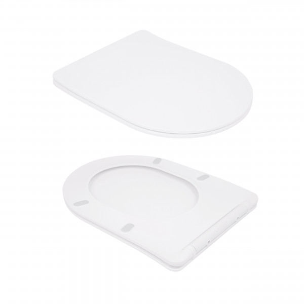 Унітаз-компакт Qtap Scorpio безободковий Ultra Quiet з сидінням Soft-close QT14226088AW