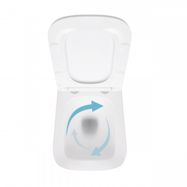Унитаз подвесной Qtap Crow безободковый с сиденьем Soft-close QT05335171W