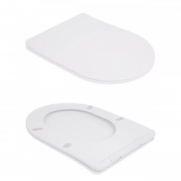 Унитаз-компакт Qtap Robin Ultra Quiet безободковый с сиденьем Soft-close QT13226089AW