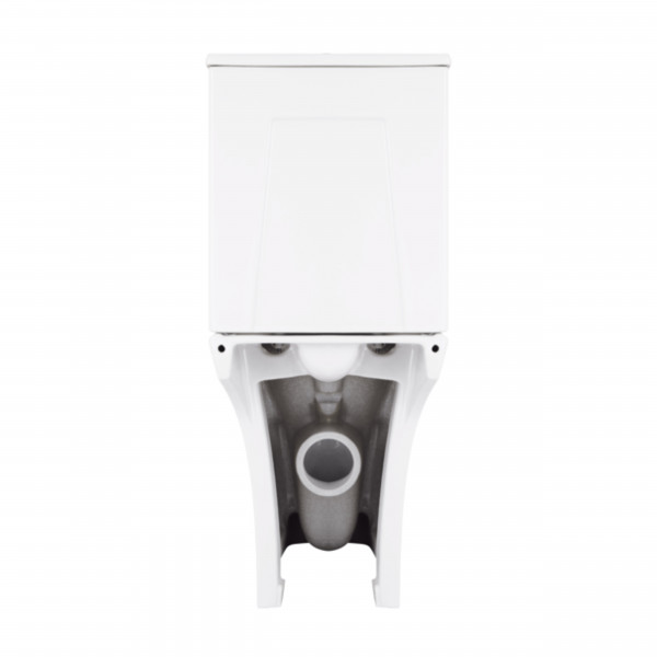 Унитаз-компакт Qtap Presto Quadro безободковый с сиденьем Soft-close QT24221215AW