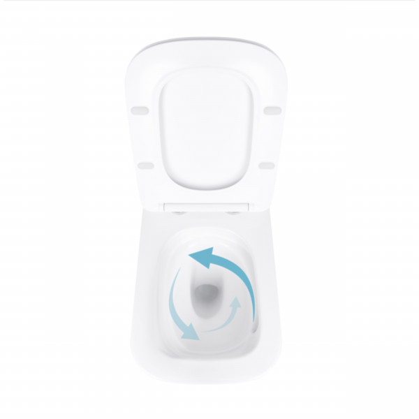 Унитаз подвесной Qtap Tern Ultra Quiet с сиденьем с сиденьем Soft-Close WHITE QT17332303AW
