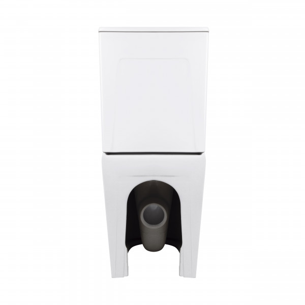 Унитаз напольный Qtap Virgo Ultra Quiet безободковый с сиденьем Soft-Close WHITE QT18226092AW