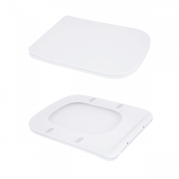 Унитаз-моноблок напольный Qtap Kolibri Ultra Quiet безободковый с сиденьем Soft-close WHITE QT10226380W