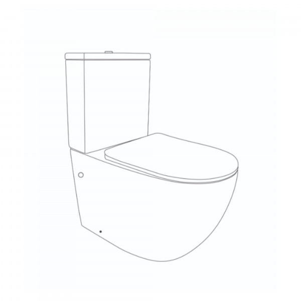 Унитаз напольный Qtap Jay Ultra Quiet с сидением Soft-close 640x360x835 мм QT07222175TW White