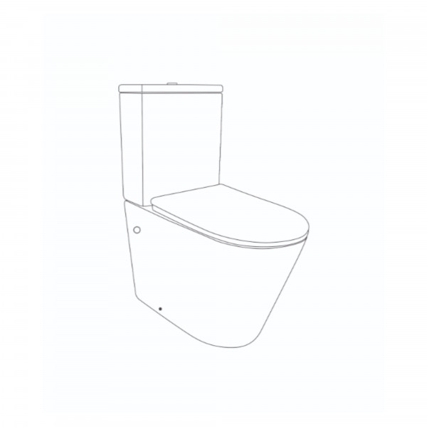 Унитаз напольный Qtap Swan Ultra Quiet с сидением Soft-close 640x360x835 мм QT16222182TW White