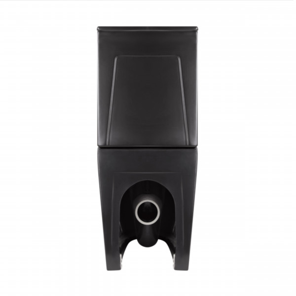 Унитаз напольный Qtap Robin Ultra Quiet безободковый с сиденьем Soft-Close MATT BLACK QT13226083AMB