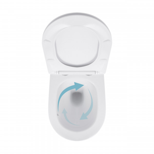 Унитаз подвесной Qtap Jay безободковый с сиденьем Soft-close QT07335175W