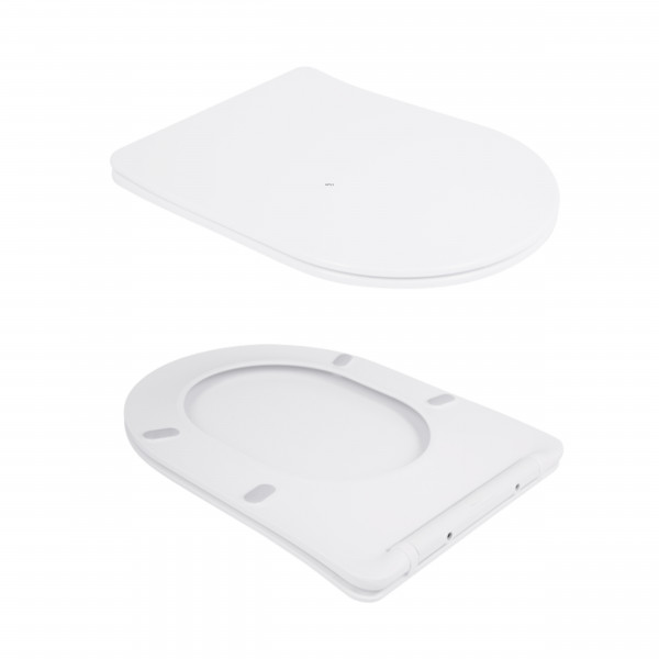 Унитаз подвесной Qtap Scorpio безободковый Ultra Quiet с сиденьем Soft-close QT14332380ASW