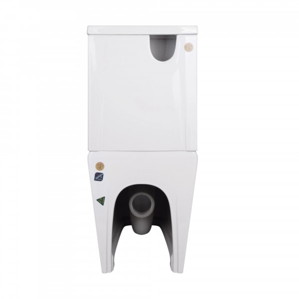 Унитаз напольный Qtap Crow Eco безободковый с сиденьем Soft-close QTCRO27W48750