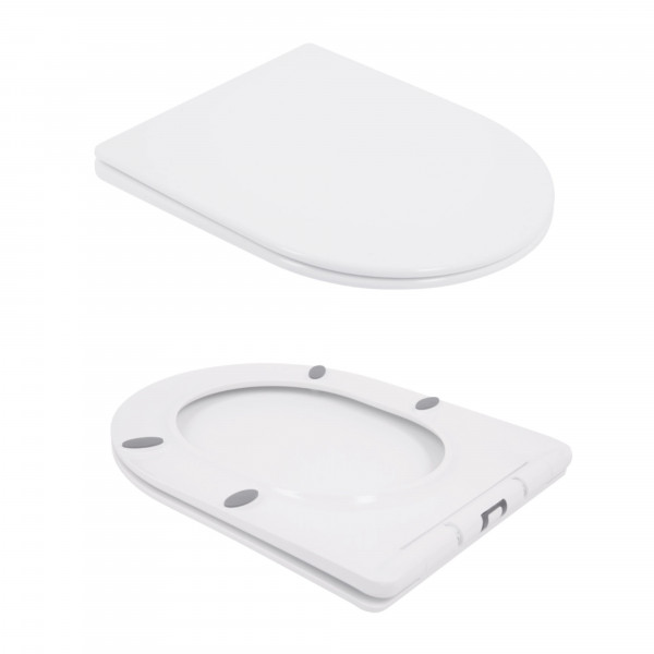 Унитаз напольный Qtap Swan Eco Ultra Quiet с сидением Soft-close 640x360x835 мм QTSWA27W48748 White
