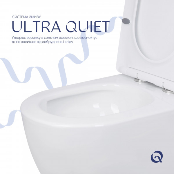 Унитаз напольный Qtap Jay Eco Ultra Quiet с сидением Soft-close 640x360x835 мм QTJAY27W48749 White