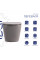 Унитаз подвесной Robin Ultra Quiet 490×365×325 мм, Stone Grey, с сиденьем Slim Duroplast / Soft-close / Quick Release QT13332381АSSG Qtap