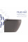 Унитаз подвесной Robin Ultra Quiet 490×365×325 мм, Stone Grey, с сиденьем Slim Duroplast / Soft-close / Quick Release QT13332381АSSG Qtap