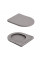Унитаз подвесной Robin Ultra Quiet 490×365×325 мм, Stone Grey, с сиденьем Slim Duroplast / Soft-close / Quick Release QT13332381АSSG Qtap