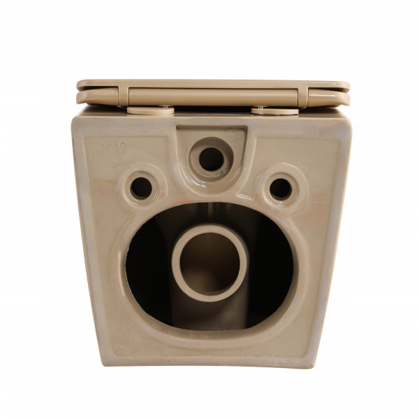 Унитаз подвесной Robin Ultra Quiet 490×365×325 мм, Beige, с сиденьем Slim Duroplast / Soft-close / Quick Release QT13332381АSSB Qtap