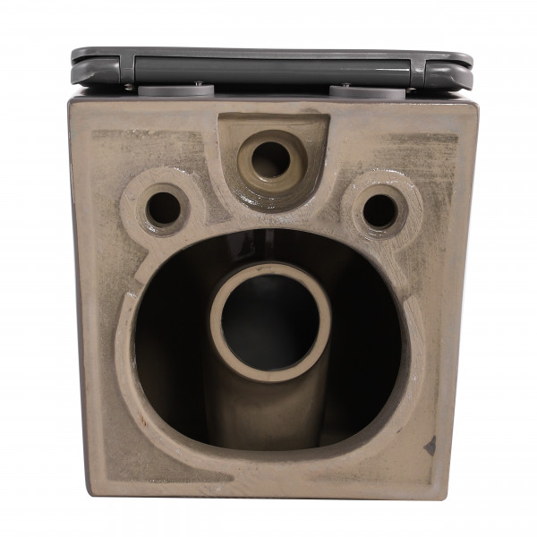 Унитаз подвесной Tern Ultra Quiet 490×365×325 мм, Stone Grey, с сиденьем Slim Duroplast / Soft-close / Quick Release QT17332303ASSG Qtap