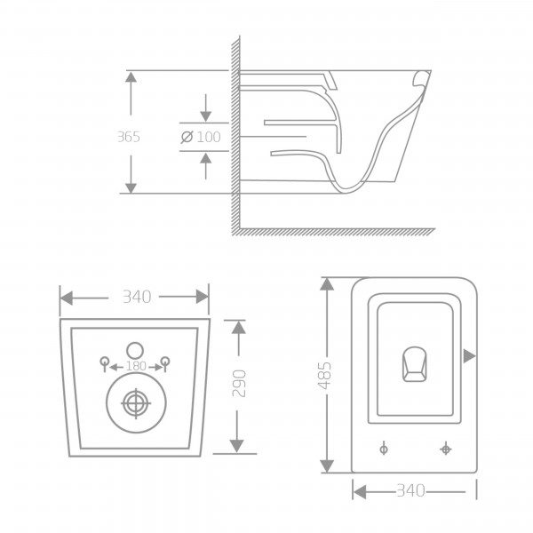 Унитаз подвесной Qtap Crow Ultra Quiet 485×340×290 мм, Matt Black, с сиденьем Slim Duroplast/ Soft-close/ Quick Release QT05335171MB