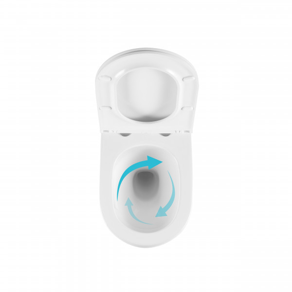 Унитаз подвесной Qtap Taurus Ultra Quiet 515×360×350 мм, White, с сиденьем Slim Duroplast / Soft-close / Quick Release QTTAU26W49116